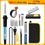 Kits de Soldadura Eléctrica 60W con Temperatura Ajustable y Punta Reemplazable