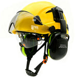 Casco de Seguridad Industrial 3 en 1 con Visor y Orejeras (ANSI/CE)