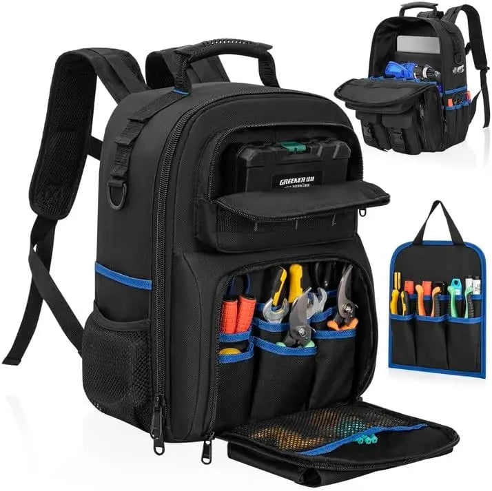 Mochila Portaherramientas Resistente con Correas de Hombro Acolchadas