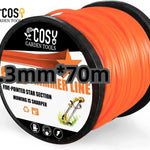 Rollo de Hilo Nylon para Desbrozadora y Cortacésped, 3.0 mm / 4.0 mm