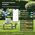 Regador de agua inteligente con WiFi, apertura ajustable y apagado automático para riego