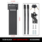 Candado Plegable Antirrobo para Bicicleta de 68 cm con Combinación