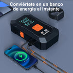 Arrancador de Batería Portátil 12V con Power Bank e Iluminación LED de Emergencia