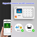 Sistema de Alarma Inalámbrico 4G + Wi-Fi Kit de Protección Completa
