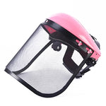 Careta de Protección Facial con Visor de Malla Metálica para Jardinería