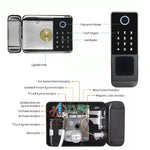 Cerradura Digital Inteligente de Sobreponer IP66 con Biometría y App TTLock