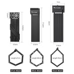 Candado Plegable Antirrobo para Bicicleta de 68 cm con Combinación