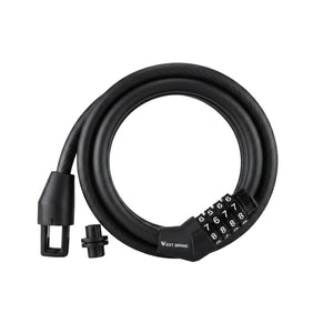 Candado de Cable de Acero de 120 cm con Combinación de 4 Dígitos
