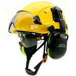 Casco de Seguridad Industrial 3 en 1 con Visor y Orejeras (ANSI/CE)