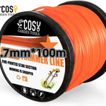 Rollo de Hilo Nylon para Desbrozadora y Cortacésped, 3.0 mm / 4.0 mm