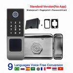 Cerradura Digital Inteligente de Sobreponer IP66 con Biometría y App TTLock