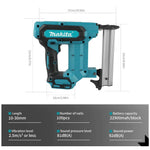 Pistola de Clavos Inalámbrica 18V Capacidad para 100 Clavos